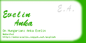 evelin anka business card